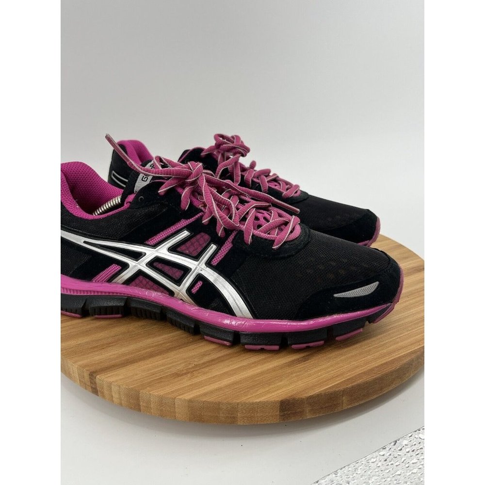 Asics Women's Sneakers Black Pink Silver